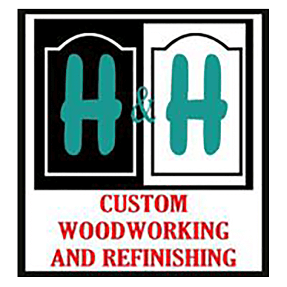 Logo belonging to H&H Custom Woodworking and Refinishing providing professional custom kitchen cabinetry in Huntsville, Decatur, Madison and Athens, AL.